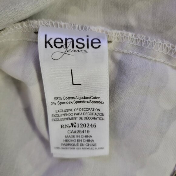 Kensie Jeans Camouflage Military Style Jacket L Cotton/Spandex - Picture 4 of 6